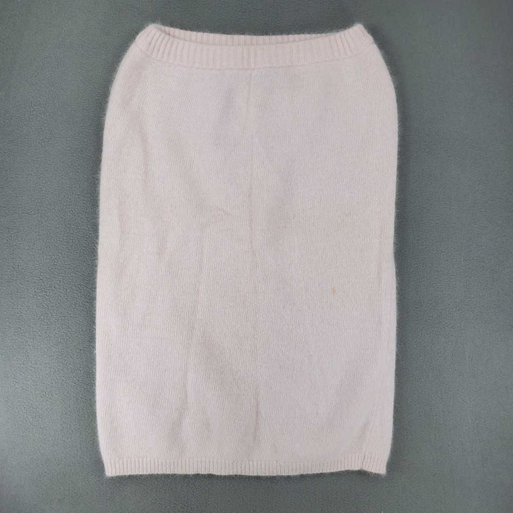 Richard and Company Pencil Skirt Women M Pink Angora Wool Knit Vintage Fuzzy HK